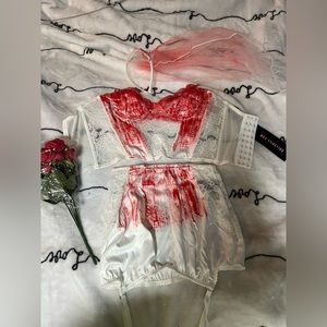Bloody Bride Costume Set, Dolls Kill, Extra Small